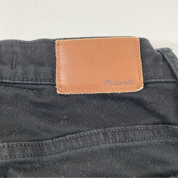 Madewell 9" High Rise Skinny Jeans Women's Size 26 Black Distressed - Picture 10 of 15